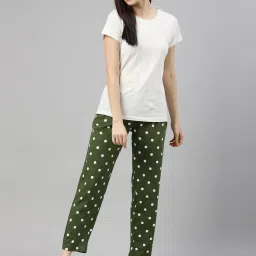 Kryptic Black & Green Printed Pure Cotton Elasticated Waist Band Regular Fit Pyjamas - Pack of 2 image 4