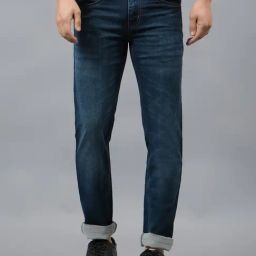 Cantabil Blue Denim Regular Fit Solid Jeans-picture-29