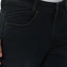 Mufti Dark Blue Slim Fit Lightly Washed Jeans image 4