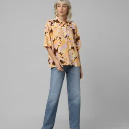 Only Multicolor Viscose Floral Print Shirt image 4