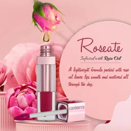Coloressence Roseate Oh-My-Kiss Non Transfer Liquid Lip Color Caramel Pop - 6 ml image 3