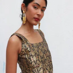 Chidiyaa Nargiz Nausheen Khimkab Brocade Blouse image 2