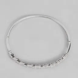 Zavya Solitaire CZ Studded 92.5 Sterling Silver Bracelet image 4