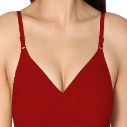 IN CARE Red & Pink Full Coverage Non-Wired T-Shirt Bra - Pack of 2 image 4