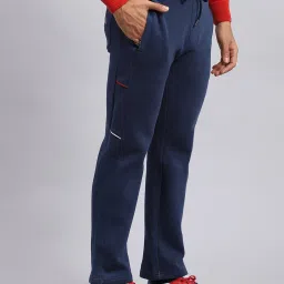 Monte Carlo Blue Cotton Regular Fit Printed Trackpants image 4