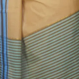 Unnati Silks Beige Woven Saree With Blouse image 4