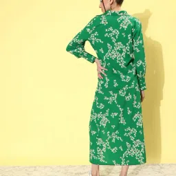 Anvi Be Yourself Green Printed A-Line Skirt image 2