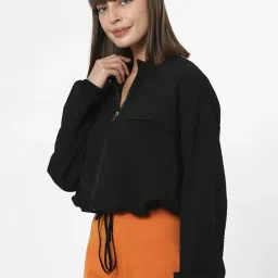 Vero Moda Black Regular Fit Bomber Jacket image 4