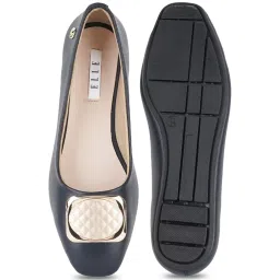 Elle Women's Navy Flat Ballets image 4
