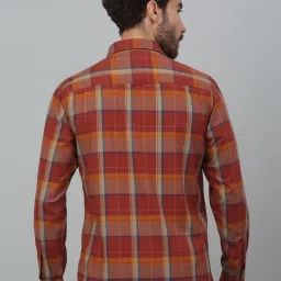 Cantabil Brown Regular Fit Checks Shirt image 2