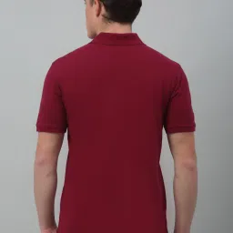 Cantabil Maroon Regular Fit Polo T-Shirt image 2