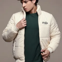 The Roadster Lifestyle Co. Typography Puffer Jacket image 3