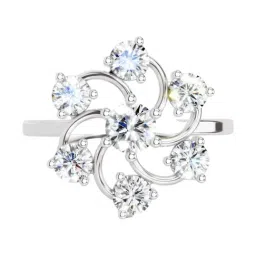 Sparkles Lab Grown Diamond 14k (585) White Gold Ring for Women-picture-16