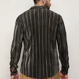 Campus Sutra Multicoloured Regular Fit Texture Shirt image 2