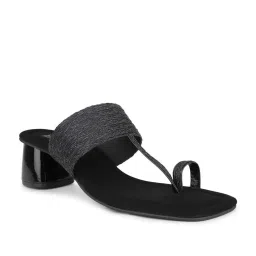 Inc.5 Women's Black Toe Ring Sandals image 2