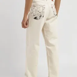 Levi's 550'92 Beige Relaxed Fit Printed Jeans image 2