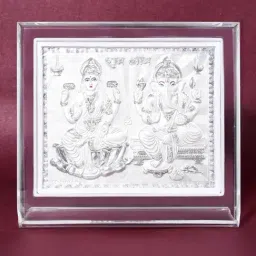 Touch925 Pure 999 Silver Laxmi Ganesh Idol Frame-picture-14