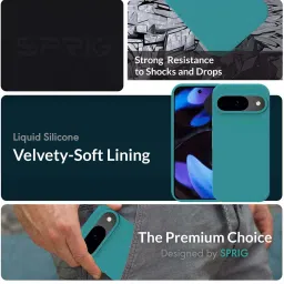 Sprig Back Cover for GOOGLE PIXEL 9 Pro (Blue) image 2