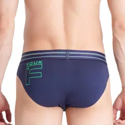 FCUK Multi-Color Cotton Blend Solid Briefs Pack of 2 image 2