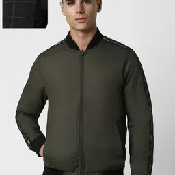 van heusen V Dot Men Checked Reversible Bomber Jacket-picture-20