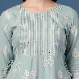 AHMI Print Georgette Fit & Flare Midi Dress image 5