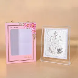 Touch925 Pure 999 Silver Godess Laxmi Idol Frame image 5