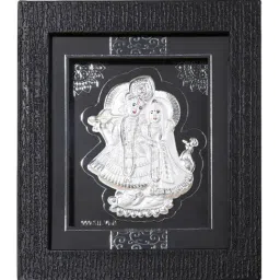 Touch925 Pure 999 Silver Radha Krishna Eternal Love Idol Frame image 4