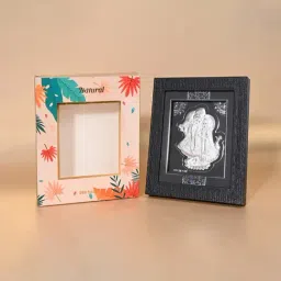 Touch925 Pure 999 Silver Radha Krishna Eternal Love Idol Frame image 5