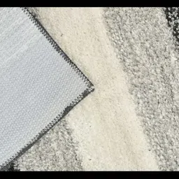 MAA HOME CONCEPT Black & White Textured Microfiber Anti Skid 1600 GSMBathMat image 3