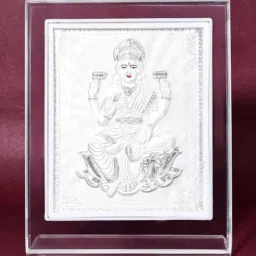 Touch925 Pure 999 Silver Godess Laxmi Idol Frame-image-76
