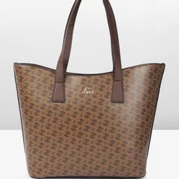 Lavie Brand Logo Printed Harper Oversized Structured Shoulder Bag-picture-20