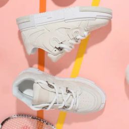 The White Pole Men's Beige Casual Sneakers-picture-2