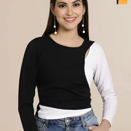 Mast & Harbour Women Pack of 2 Round Neck Fitted Top-picture-23