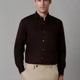 Louis Philippe Brown Cotton Regular Fit Shirt-picture-19