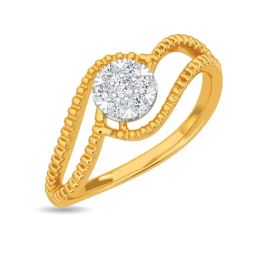 Kisna Diamond & Gold Jewellery Vivien 14k (585) Diamond & Gold Ring For Women-picture-38