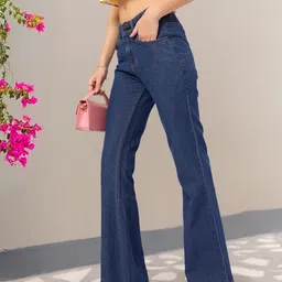DressBerry Women Stylish Stitches FlaredJeans-picture-21