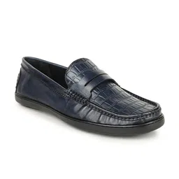 BRITMEN Men Textured Leather Loafers-picture-36