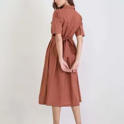 Styli Brown Regular Fit Dress image 2