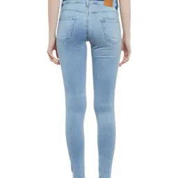 Miss Chase Blue Distressed Skinny Fit Jeans image 2