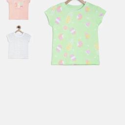 MINIKLUB Kids Multicolor Printed Top (Pack Of 3)-picture-28