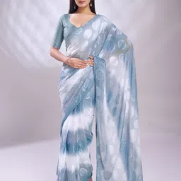 Rekha Maniyar Woven Design Ready to Wear Banarasi Saree-image-40