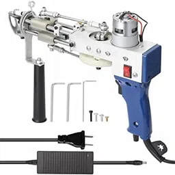 Original Electric Carpet Tufting Gun, Cut Pile Carpet Weaving Machine, Flocking Machine, Hand-Held Industrial Tufting Gun Rug Making Tools, Adjustable Pile Height is 7-21mm(Loop Pile) image 1