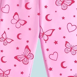 YK Girls Pack Of 5 Printed Mid-Rise Regular Fit Joggers Track Pants image 4