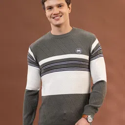 Dadu Dayal Men Colourblocked Woollen Pullover-picture-14