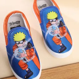 Kidsville Naruto Featuring Character Printed Slip On Shoes - Blue-picture-26