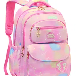Bunie Large Capacity School Backpack for Girls with Multiple PocketsPink-picture-19
