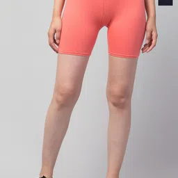 CKARFE Women Pack Of 2 Skinny Fit Mid-Rise Cycling Sports Shorts-picture-18