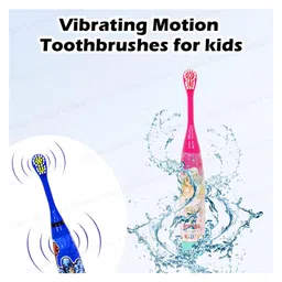 FunBlast Cartoon Theme Electric Toothbrushes for Kids  Pack of 2 Multicolor image 5