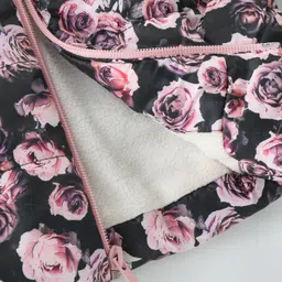 Wingsfield Full Sleeves Floral Printed Hooded Jacket - Multi Colour image 5