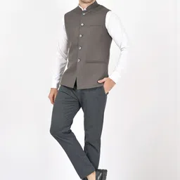 badoliya & sons TAHVO Mandarin Collar Nehru Jackets image 5